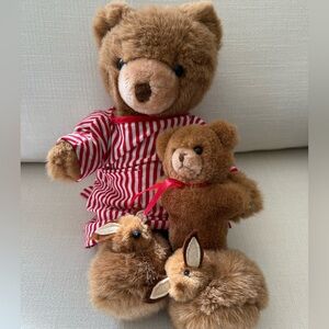 Vintage Schmid Musical Jointed Teddy Bear Plush Wind Up 1984 Gordon Fraser